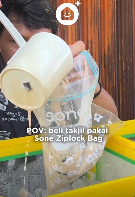 Beli takjil pakai Sone Ziplock Bag