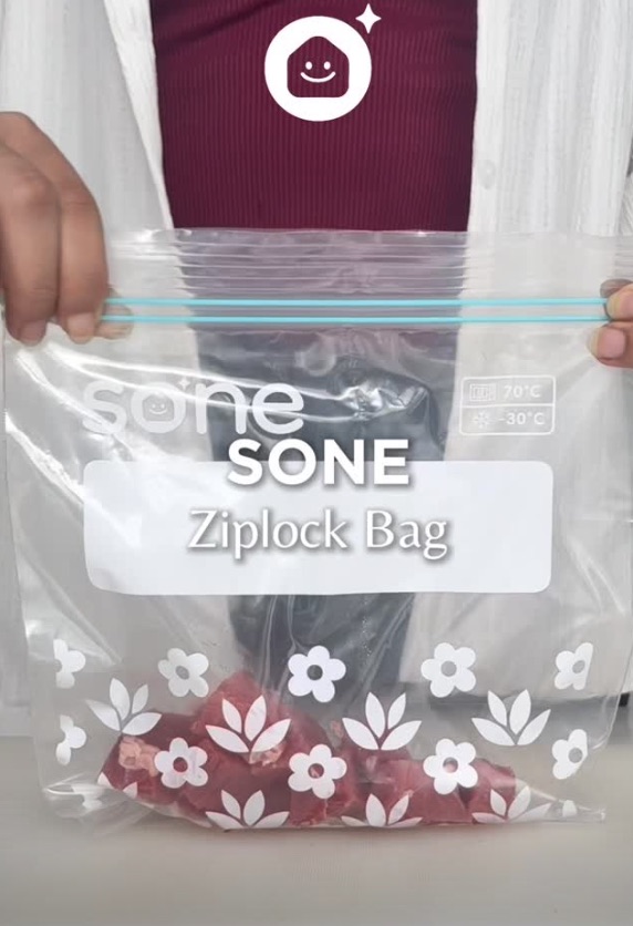 Sone Ziplock Bag with floral pattern